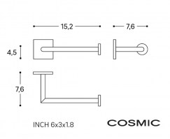 MEDIDAS PORTARROLLOS SIN TAPA STICK COSMIC